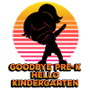 Goodbye Pre-k Hello Kindergarten Silhouette