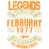 1977 February Birthday Legend