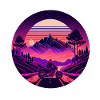 Retrowave Synthwave 80s Design