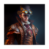 Steampunk Sci-Fi character
