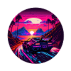 Retrowave Synthwave 80s Design