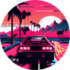 Retrowave Synthwave 80s Design