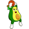 Avocado Basketball Player Basketball