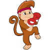 Monkey Boxer Boxing Gloves Boxing