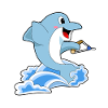 Dolphin Water Skiing