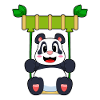 Panda Bamboo Swing
