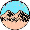 Starry Sky Mountains