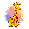 Girafe Comic Animal