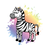 Zebra Comic Animal