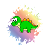 Dinosaur stegosaurus Comic