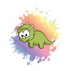 Dinosaur triceratops Comic