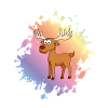 Elk Comic Animal