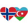 Norway Azerbaijancan flag