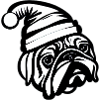 Bulldog Bulldogs Christmas Dog