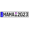 Mama 2023 Mutter werden Nummernschild