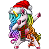 Dabbing Unicorn Christmas