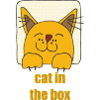 chat dans la boîte
