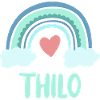 Thilo Name Regenbogen Baby