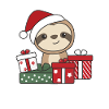 Sloth Christmas Gift Winter Sloths