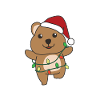 Quokka Christmas Winter Animals Quokkas