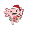 Axolotl Christmas Winter Animals Axolotls