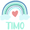Timo Name Rainbow Baby