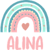 Alina Name Rainbow Baby