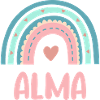 Alma Name Rainbow Baby