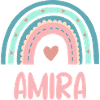 Amira Name Rainbow Baby