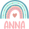 Anna Name Rainbow Baby