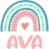 Ava Name Rainbow Baby