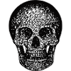 Mosaic Skull Graphic - Intricate Skeleton Head