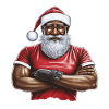 Weihnachtsmann Schwarzer Weihnachtsmann