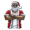 Weihnachtsmann Schwarzer Weihnachtsmann