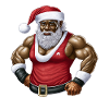 Weihnachtsmann Schwarzer Weihnachtsmann