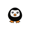 kleiner dicker Pinguin
