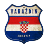 Varaždin Kroatia flagg våpenskjold design