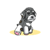 Schnoodle Dog Cuddly Toy