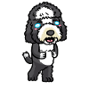 Sheepadoodle Chien Rieur Emoticon