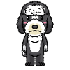 Émoticône de chien Sheepadoodle