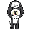 Sheepadoodle Dog Emoticon