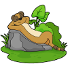 Suricates Chilling Rocks