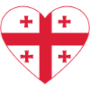 Georgia Flag Heart
