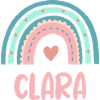 Clara Name Rainbow Baby