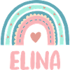 Elina Name Rainbow Baby