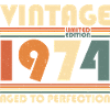 Vintage 1974 Vintage Retro fødselsdagsgave