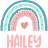 Hailey Name Rainbow Baby