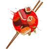 Japan Sushi Maki-Sushi Sushiya Chopsticks