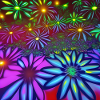Psychedelic flowers