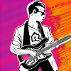 Guitarist pop art